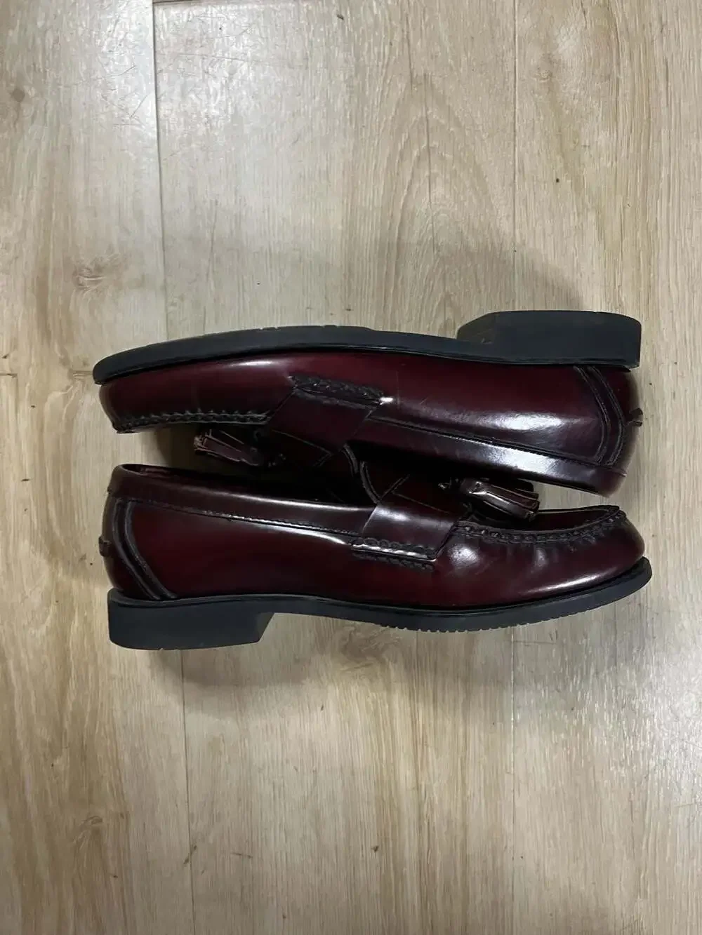 Rockport Men's Burgundy Leather Tassel Loafers
